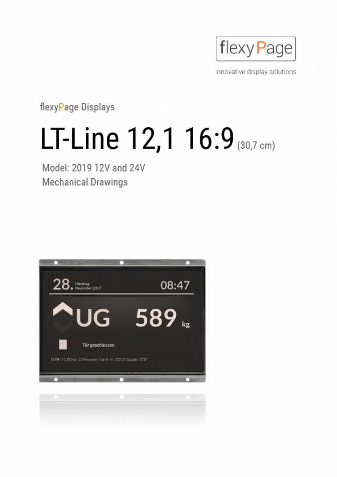 Mechanical drawing display LT-Line 12,1 16:9