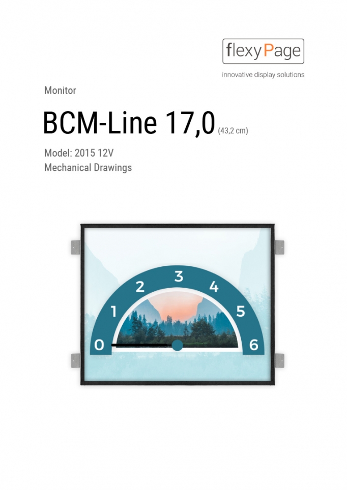 Mechanical drawing monitor BCM-Line 17