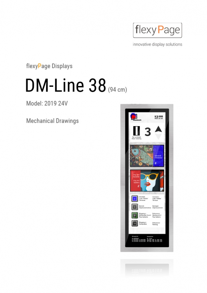 Mechanical drawing display DM-Line 38