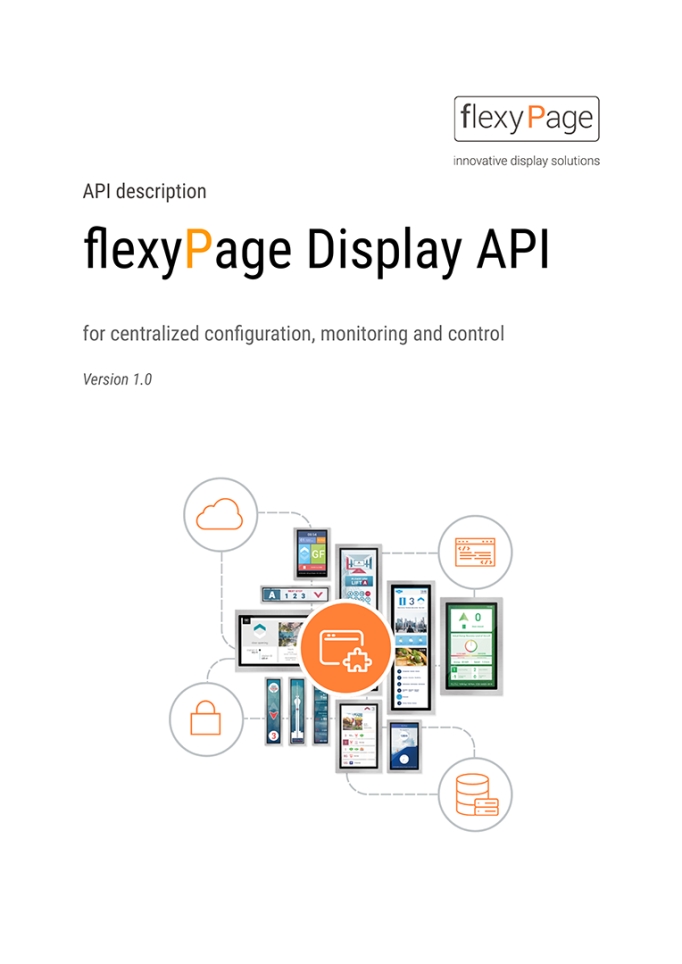 flexyPage API description