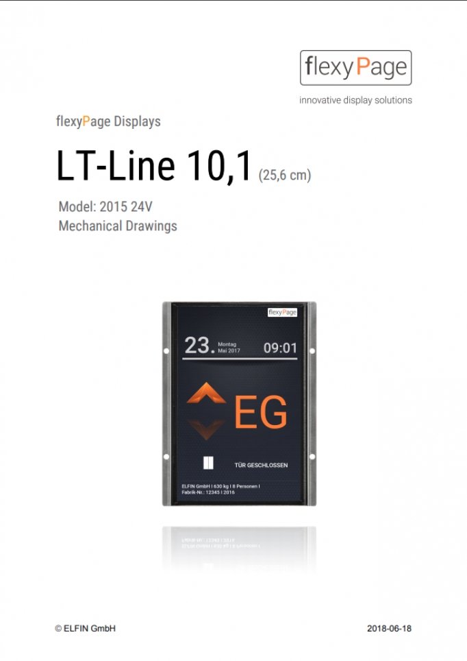 Mechanical drawing Display LT-Line 10,1
