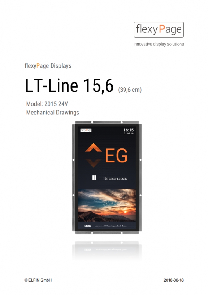 Mechanical drawing Display LT-Line 15,6