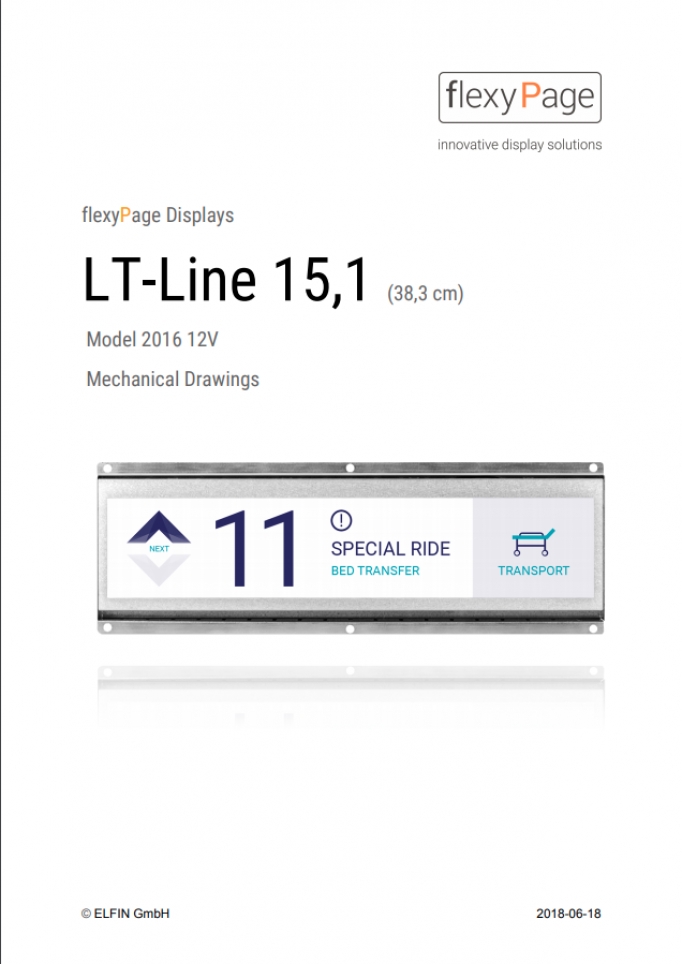 Mechanical drawing Display LT-Line 15,1