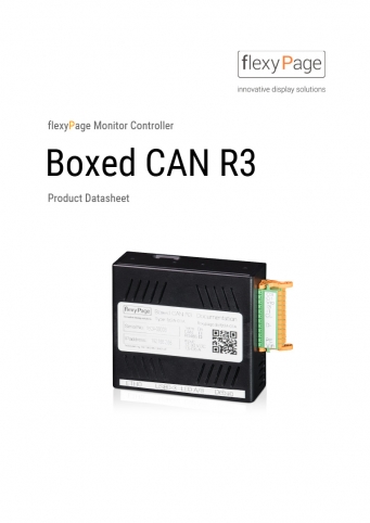 Mediaplayer Boxed CAN R3 product datasheet 