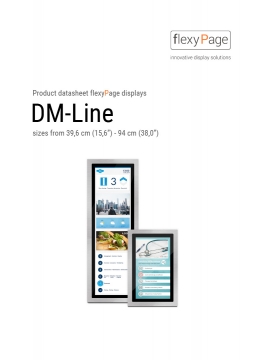 DM-Line displays product datasheet