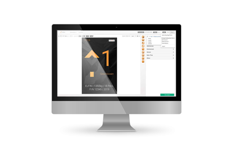 flexyPage Editor - Unsere Konfigurationssoftware für Ihre Screendesigns