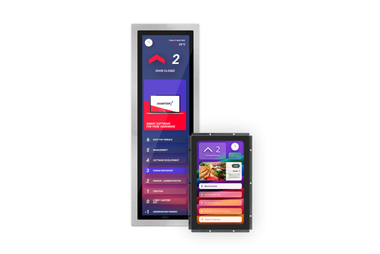 Aufzugsdisplay mit Touch-Technologie