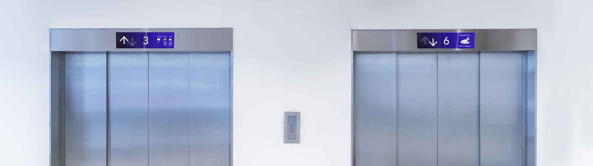 elevator displays in hospitals